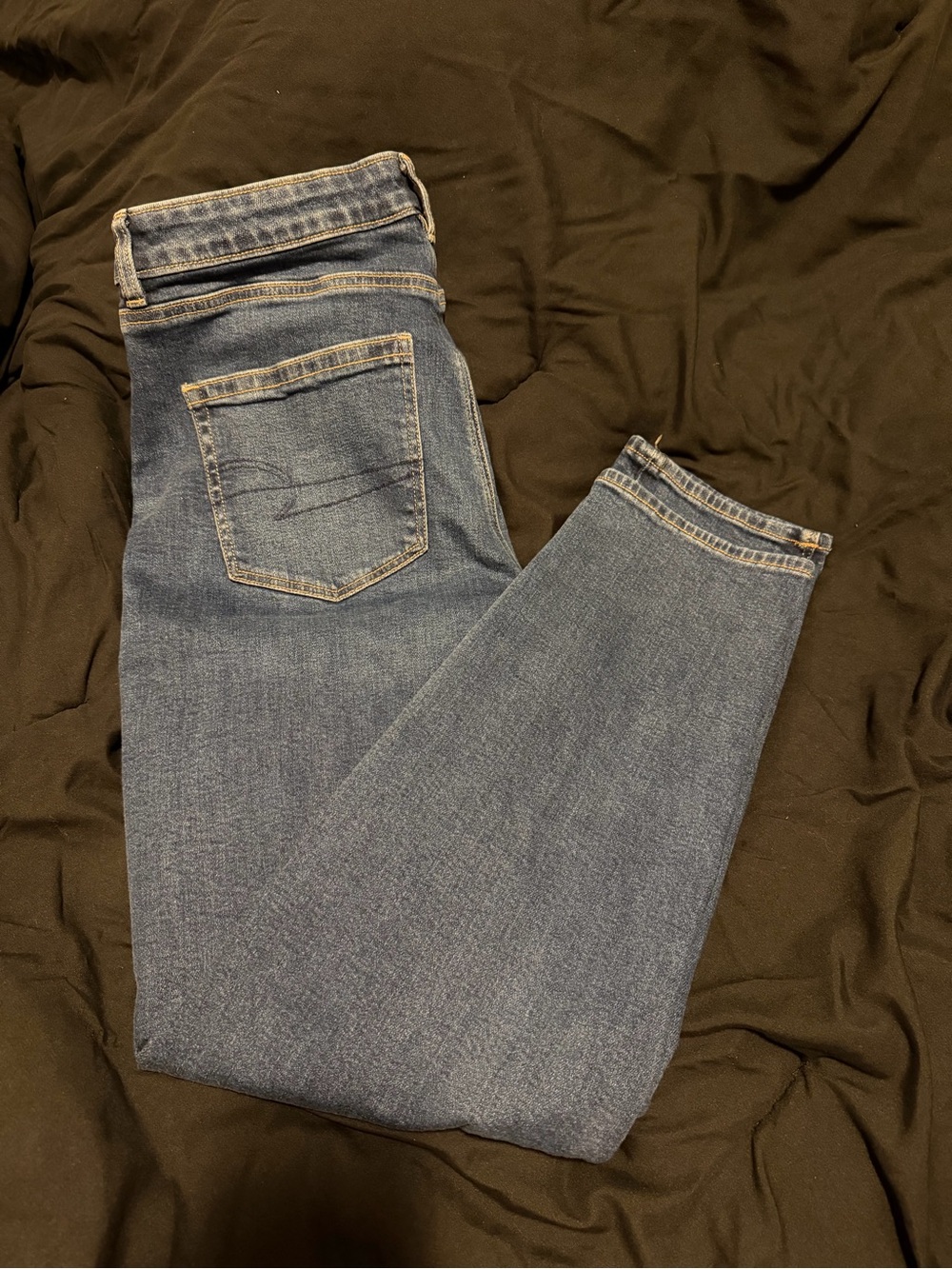 American Eagle Blue Stretch Skinny Jeans